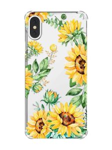 Чохол з потовщеними кутами на iPhone X/Xs :: Соняхи (принт 288)