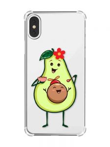 Чохол з потовщеними кутами на iPhone X/Xs :: Малюк Авокадо (принт 309)