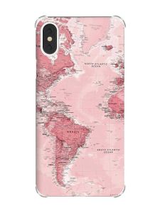 Чохол з потовщеними кутами на iPhone X/Xs :: Карта. Подорожі (принт 319)