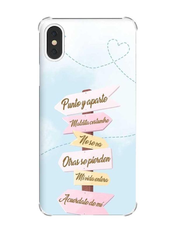 Чохол з потовщеними кутами на iPhone X/Xs :: Вказівники (принт 322)