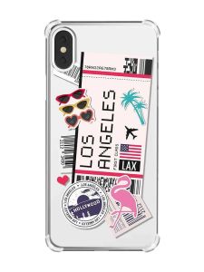 Чохол з потовщеними кутами на iPhone X/Xs :: Подорожі. Лос-Анджелес (принт 328)