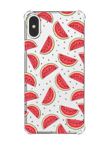 Чохол з потовщеними кутами на iPhone X/Xs :: Кавуновий фон (принт 344)