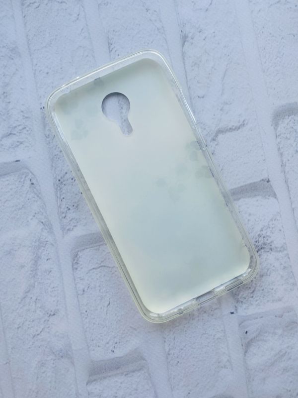 Силіконовий чохол із малюнком для Meizu MX 5 Дрібні квіти на синьому.