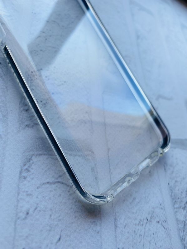 Силіконовий прозорий чохол із бампером для Samsung M20 Чорний