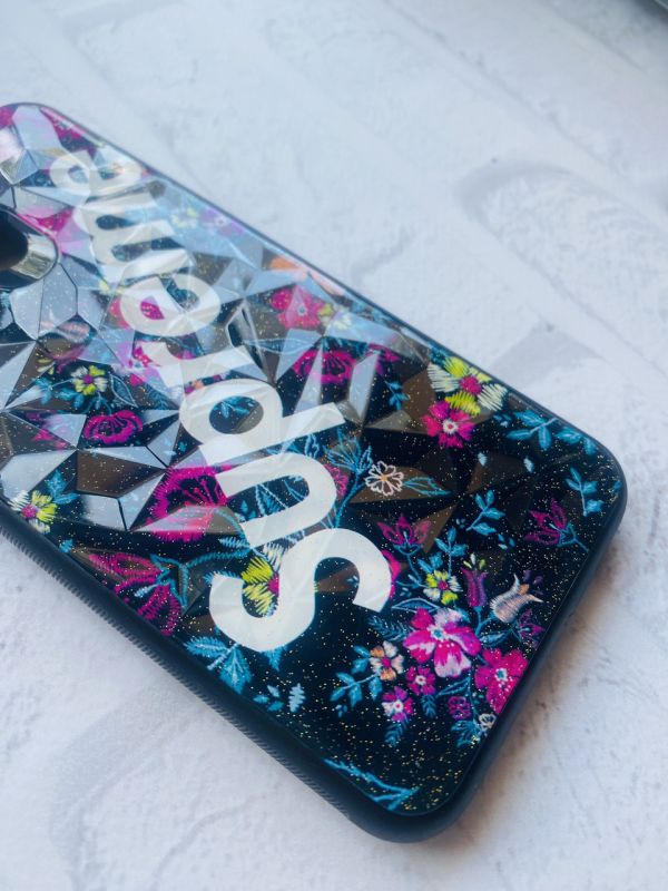 Силіконовий чохол для Samsung M20 Скляні ромби. Suprem