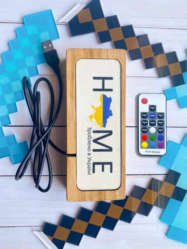 Дитячий нічник Інструменти Майнкрафт (комплект з 4 інструментів). Створюй дизайн нічника сам!