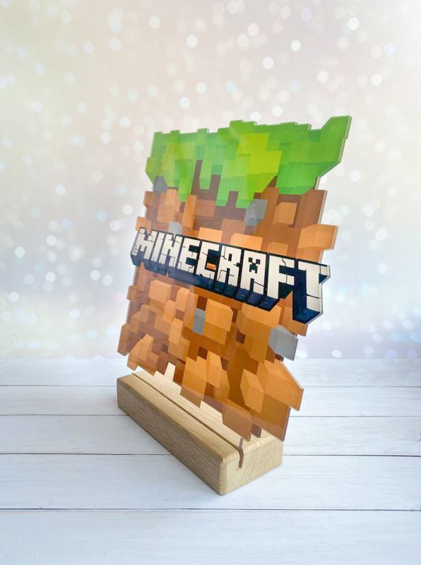 Дитячий нічник Куб Майнкрафт Minecraft