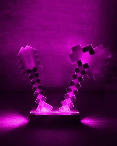 Нічник Інструменти Майнкрафт з регулюванням світла через пульт ДУ