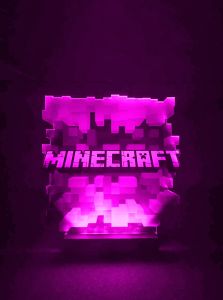 Нічник Куб Майнкрафт з регулюванням світла через пульт ДУ
