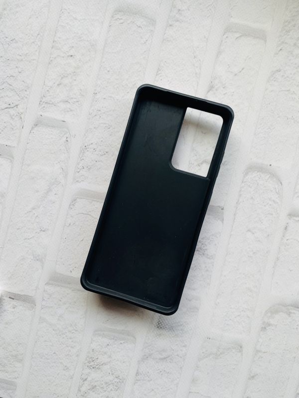Силіконовий чохол для Samsung Galaxy S21 Ultra Візитниця. Рожеве золото