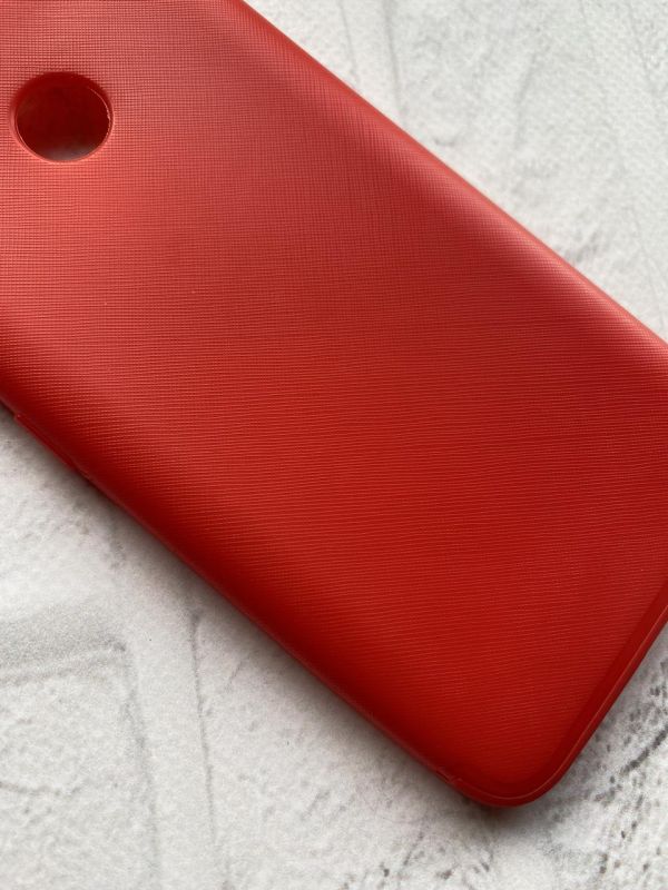Силіконовий чохол для Xiaomi Redmi 4Х Карбоновий. Червоний