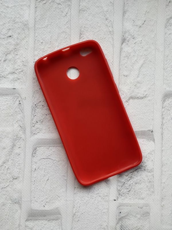 Силіконовий чохол для Xiaomi Redmi 4Х Карбоновий. Червоний