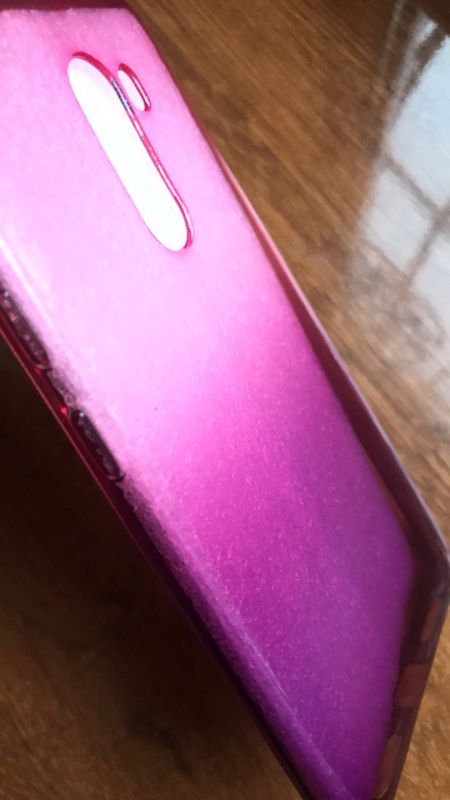 Силиконовый чехол для Xiaomi Poco F1 Омбре. Рожево-фіолетовий