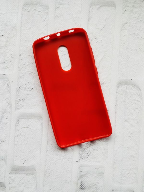 Силіконовий чохол для Xiaomi Redmi Note 4 / Note 4X Карбоновий. Червоний