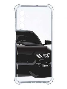 Чохол з потовщеними кутами на Samsung Galaxy A14 5G :: Авто чорне (принт 232)