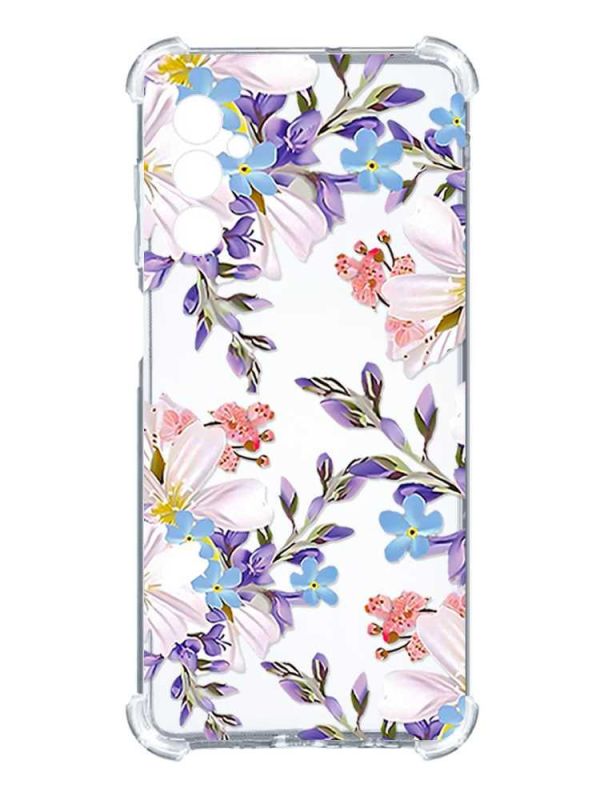 Чохол з потовщеними кутами на Samsung Galaxy A14 5G :: Квітковий малюнок (принт 272)