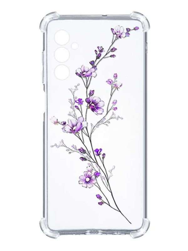 Чохол з потовщеними кутами на Samsung Galaxy A14 5G :: Гілочка квітів (принт 278)