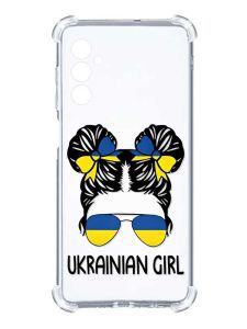 Чохол з потовщеними кутами на Samsung Galaxy A14 5G :: Українська дівчина (принт 113)