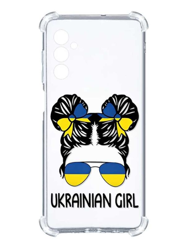 Чохол з потовщеними кутами на Samsung Galaxy A14 5G :: Українська дівчина (принт 113)