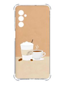 Чохол з потовщеними кутами на Samsung Galaxy A14 5G :: Кава (принт 108)