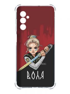 Чохол з потовщеними кутами на Samsung Galaxy A14 5G :: Українська захисниця (патріотичний принт 171)