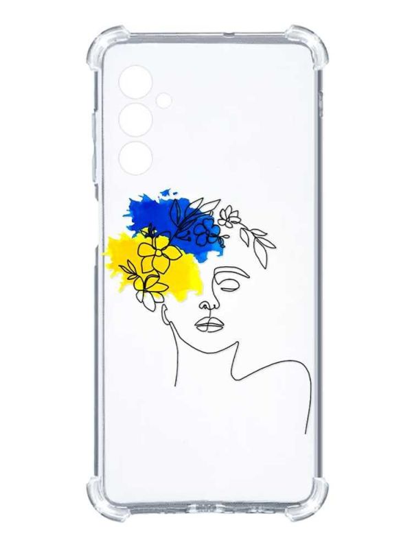 Чохол з потовщеними кутами на Samsung Galaxy A14 5G :: Українка Арт (принт 3)
