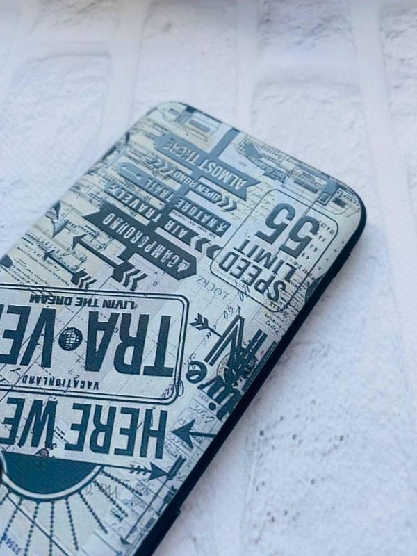 Матовий чохол з чорними боками на Samsung Galaxy A10ѕ A107 :: Мандри (принт 324)