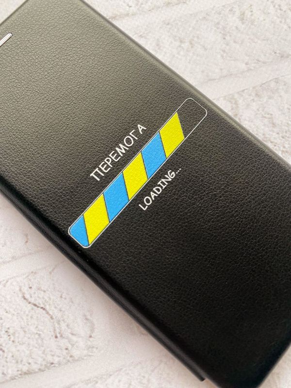 Чохол-книжка з малюнком для Xiaomi Redmi Note 8 Pro Чорний; Перемога Завантаження (принт 880)