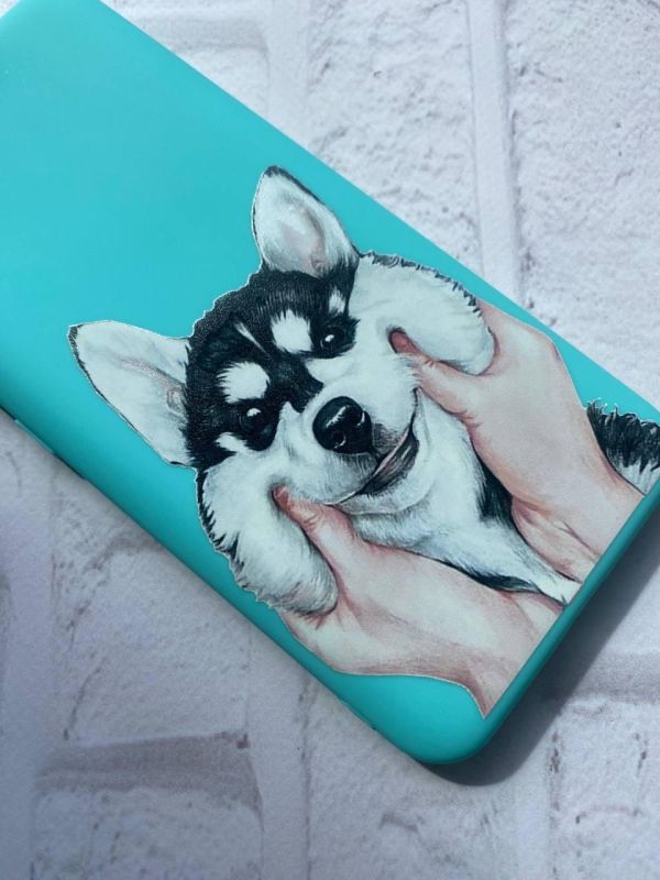 Матовий бірюзовий чохол на Apple iPhone 13 Pro :: Мордочка (принт 121)