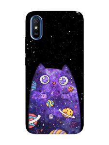 Чохол на Xiaomi Redmi 9A  :: Фіолетова кішка (принт 361)