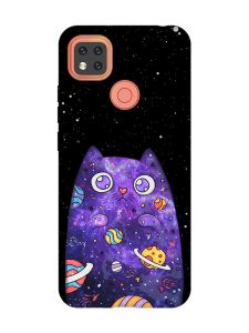 Чохол на Xiaomi Redmi 9C/10A :: Фіолетова кішка (принт 361)