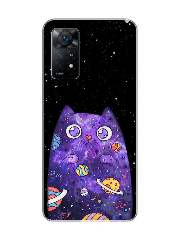 Чохол на Xiaomi Redmi Note 11 Pro :: Фіолетова кішка (принт 361)