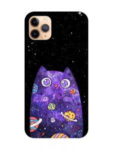 Чохол на iPhone 11 Pro Max (6,5) :: Фіолетова кішка (принт 361)