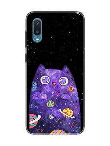 Чохол на Samsung Galaxy A02/A022 (2021) :: Фіолетова кішка (принт 361)