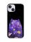Чохол із потовщеними кутами на iPhone 14 :: Фіолетова кішка (принт 361)