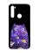 Матовий чохол з чорними боками на Xiaomi Redmi Note 8 :: Фіолетова кішка (принт 361)