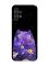 Матовий чохол з рожевими боками на Samsung A13 4G :: Фіолетова кішка (принт 361)