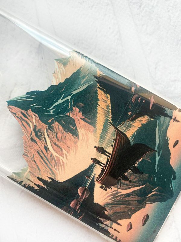 Чохол з потовщеними кутами на Samsung Galaxy А50 (2019) А505 :: Човен. Пейзаж (принт 246)
