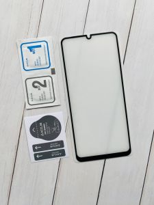 Захисне скло 3D для Xiaomi Redmi 13C Чорна рамка