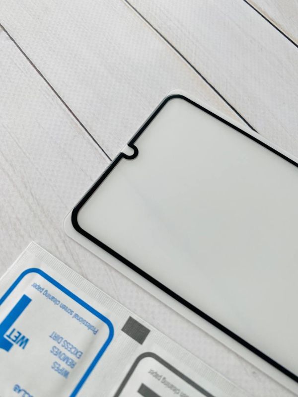Захисне скло 3D для Xiaomi Redmi 13C Чорна рамка