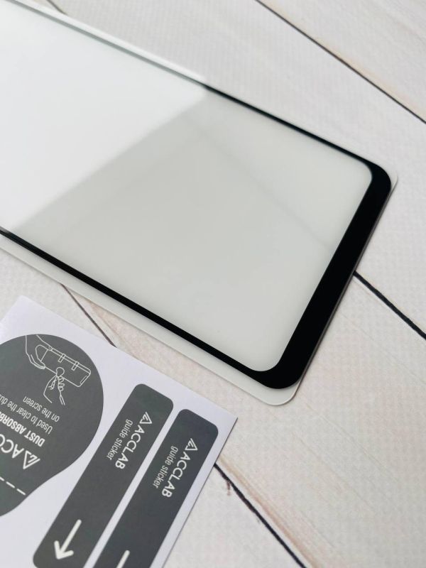 Захисне скло 3D для Xiaomi Redmi 13C Чорна рамка