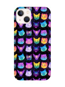 Чохол із захистом камери на iPhone 14 Plus :: Котики Фон (принт 362)