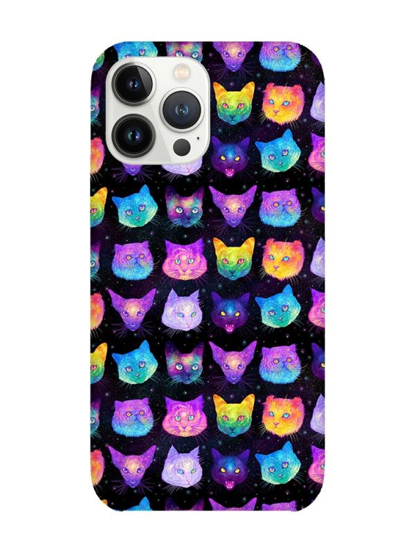 Чохол із захистом камери на iPhone 14 Pro :: Котики Фон (принт 362)