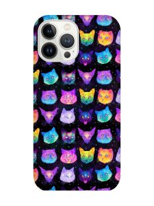 Чохол із захистом камери на iPhone 14 Pro Max :: Котики Фон (принт 362)