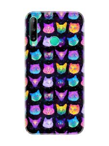 Чохол на Huawei P40 lite E / Y7p  :: Котики Фон (принт 362)