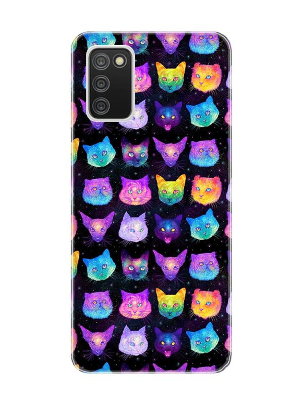 Чохол на Samsung Galaxy A02s :: Котики Фон (принт 362)