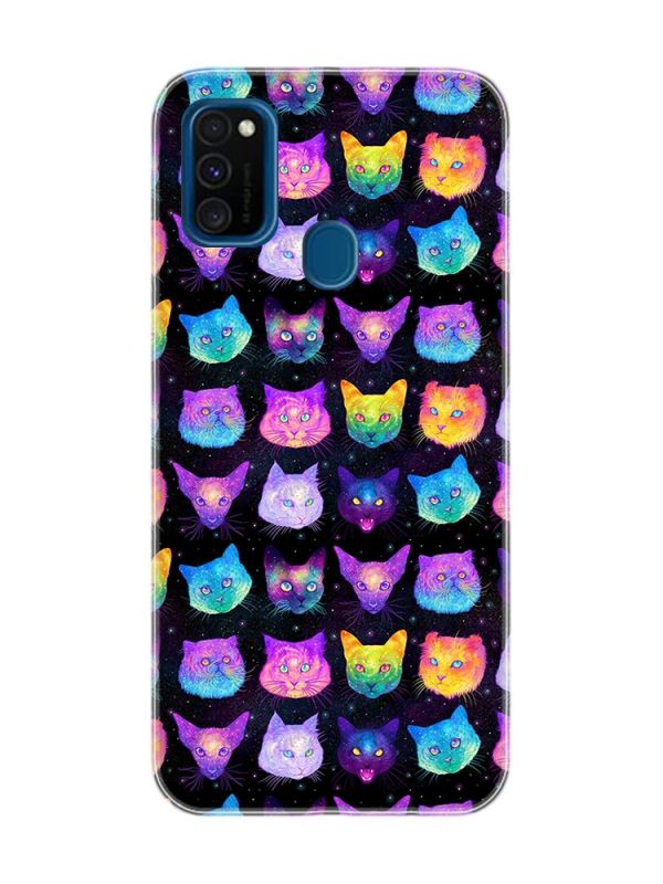 Чохол на Samsung Galaxy M30s/M21 :: Котики Фон (принт 362)