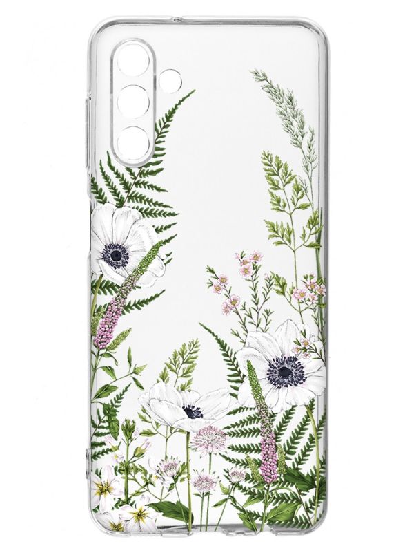 Прозорий чохол на Samsung A04s/A13 5G :: Квіти польові (принт 363)