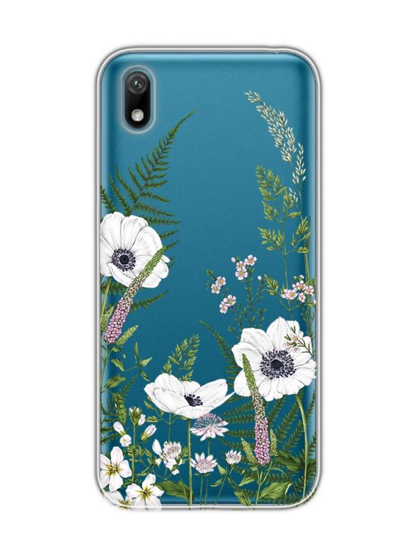 Прозорий чохол для Huawei Y5 2019 / Honor 8S :: Квіти польові (принт 363)