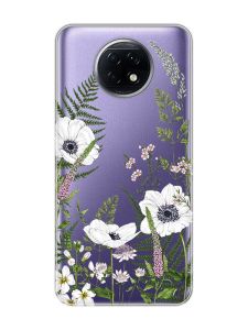 Прозорий чохол на Xiaomi Redmi Note 9T/Redmi Note 9 5G :: Квіти польові (принт 363)
